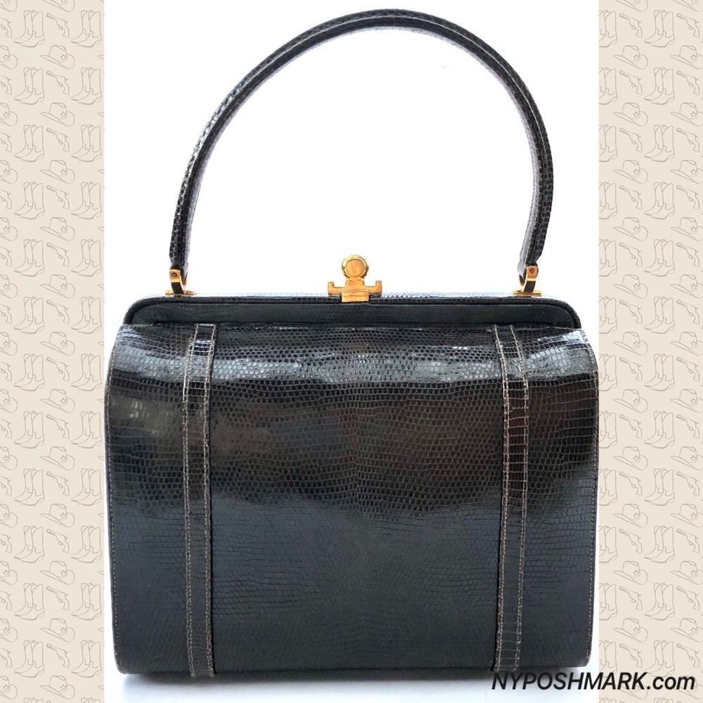 SOLD! Vintage Women’s Alligator Doctor Handbag - Picture 3 of 7
